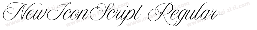NewIconScript Regular字体转换